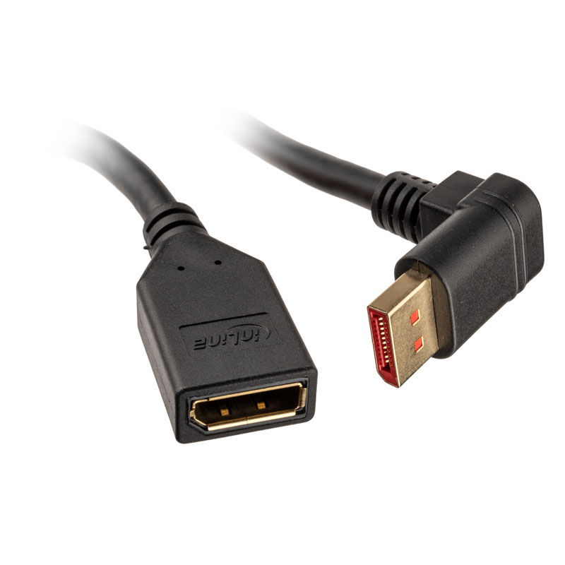InLine DisplayPort Adapterkabel 8K/4K gewinkelt 0,15m
