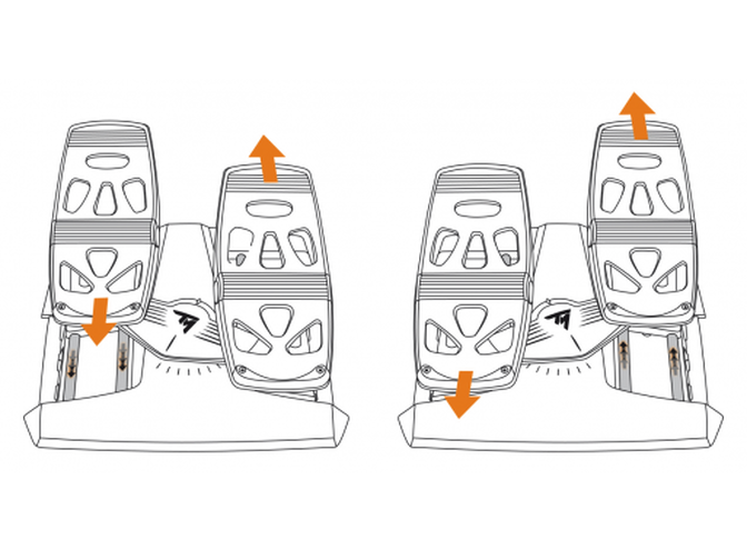 Thrustmaster T.FRP Flight Rudder Pedals (PC/PS4) image number 1