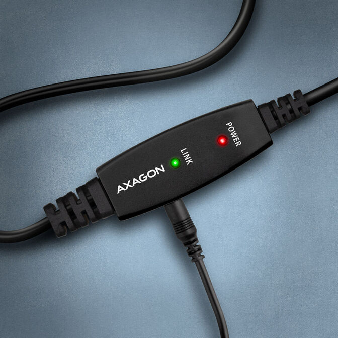 Axagon ADR-210B Aktives USB-2.0-Kabel A-B 10m image number 1