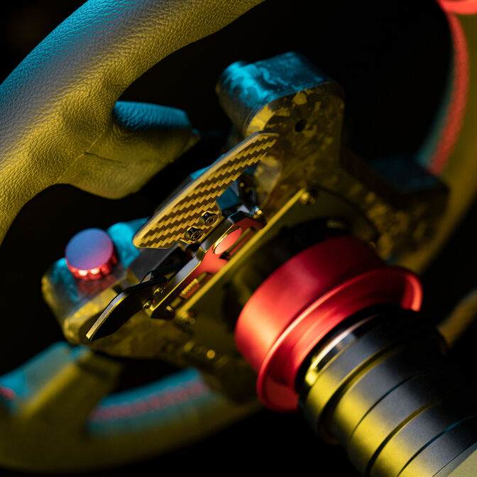 Simagic Neo X RGB Wheel Hub &ndash; Black Carbon Finish image number 12