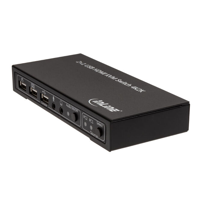 INLINE KVM-Switch 2-Port HDMI 4K mit Audio image number 2