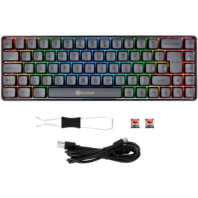 Gamiac TKL69G SF Gaming-Keyboard Kailh Red image number 6