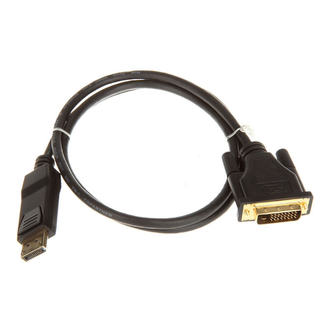 InLine DisplayPort-zu-DVI Konverterkabel Schwarz image number 1