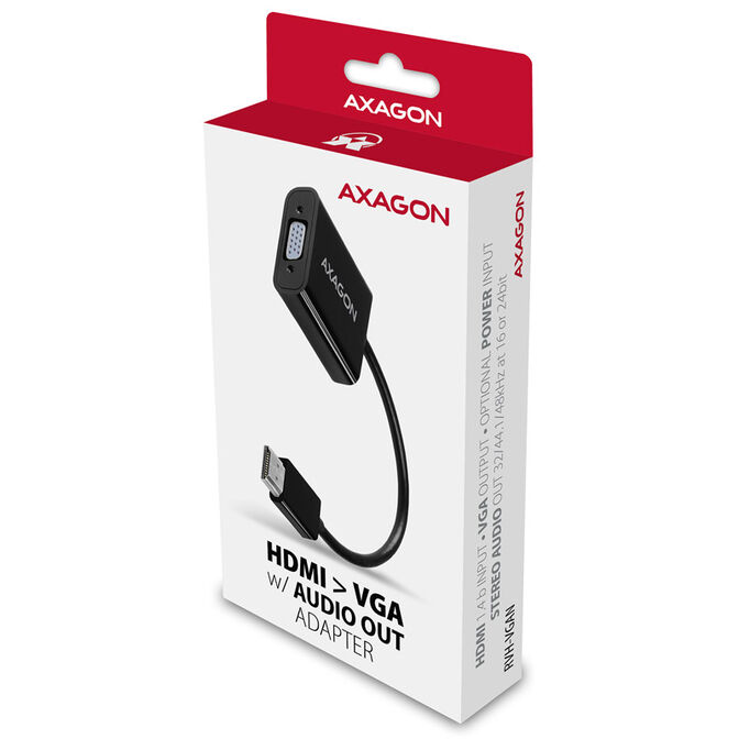 Axagon HDMI-auf-VGA Konverter Full HD mit Audio image number 2