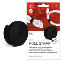 LABEL THE CABLE Dual Velcro Roll Klettband 3m Schwarz