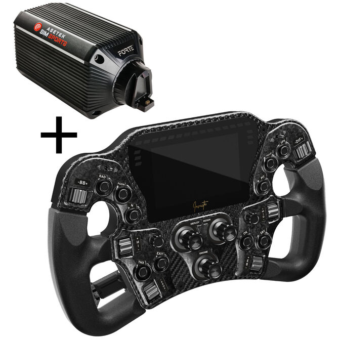 Asetek SimSports Invicta Formula Wheel + Forte Wheelbase image number 0