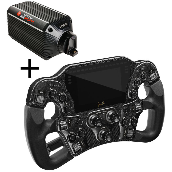 Asetek SimSports Invicta Formula Wheel + Forte Wheelbase image number 0