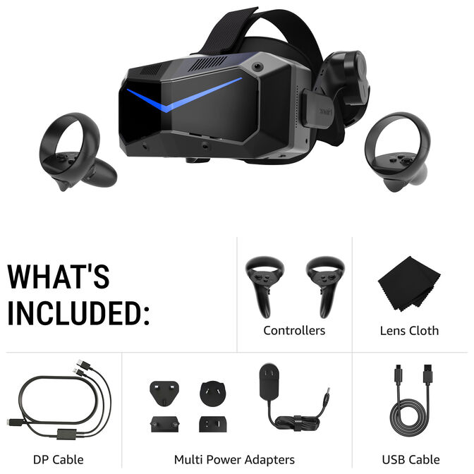 Pimax Crystal Super Micro-OLED VR Headset - black image number 2