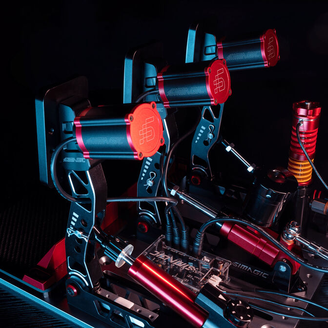 Simagic P2000 Halterung mit Haptikmodul &ndash; Schwarz image number 7