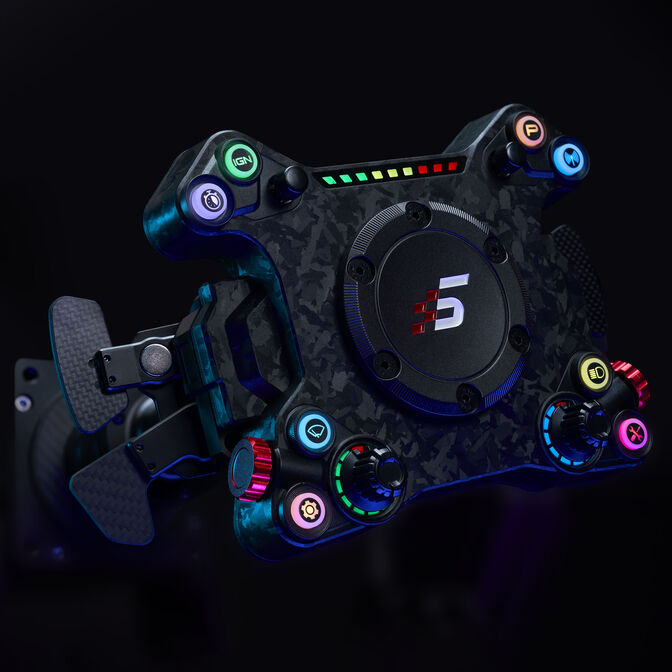 Simagic Neo X RGB Wheel Hub &ndash; Black Carbon Finish image number 3