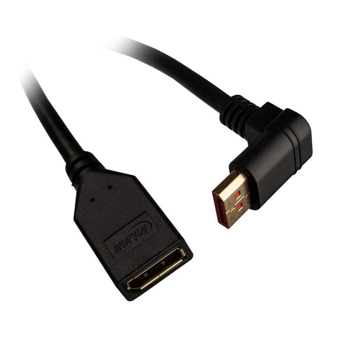 InLine DisplayPort Adapterkabel 8K/4K gewinkelt 0,15 m image number 0