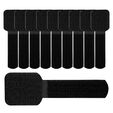 LABEL THE CABLE Wall Velcro Cable Holders 10-Piece Set Black image number null
