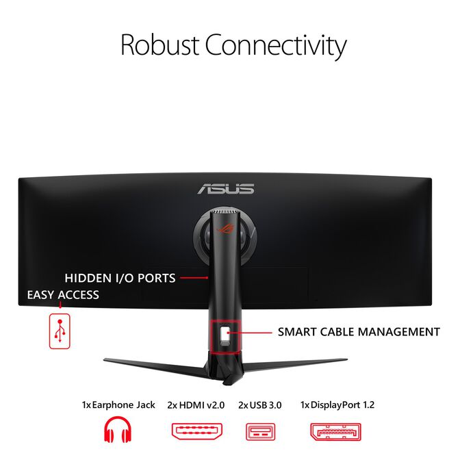 ASUS ROG Strix XG49VQ 49 Zoll 144Hz Monitor image number 7