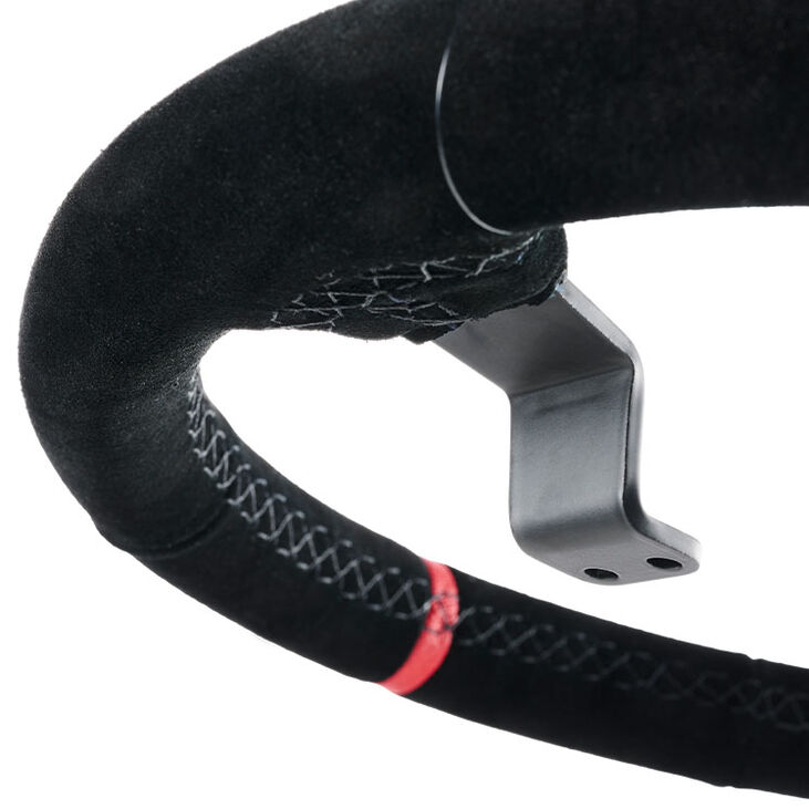 Asetek SimSports GT Rim – 340 mm Schwarzer Suede-Lenkradkranz image number 7