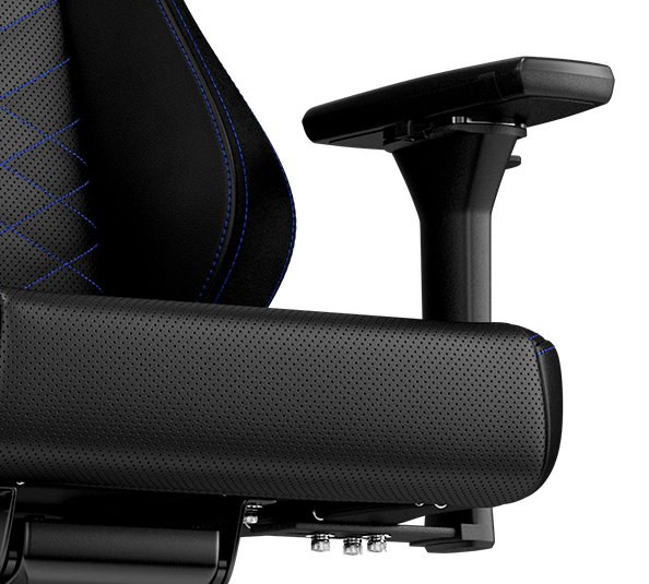 gaming chair vegan HERO Black Blue 4D armrests
