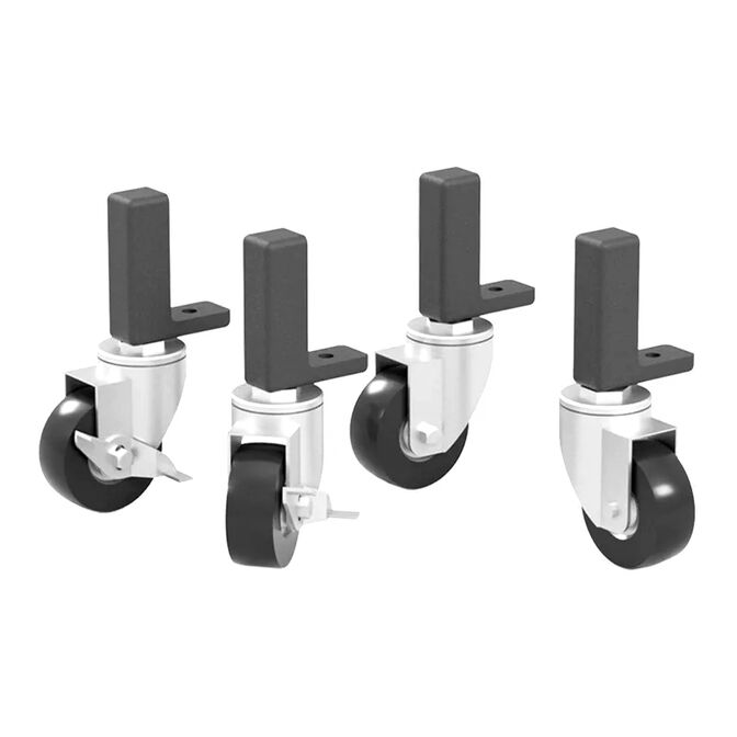 Sabelt Wheels Kit, Heavy-Duty Casters, for Simracing Rig - Black, Set of 4 image number 0