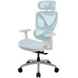 ThunderX3 XTC Ergonomic Office Chair White Blue image number null