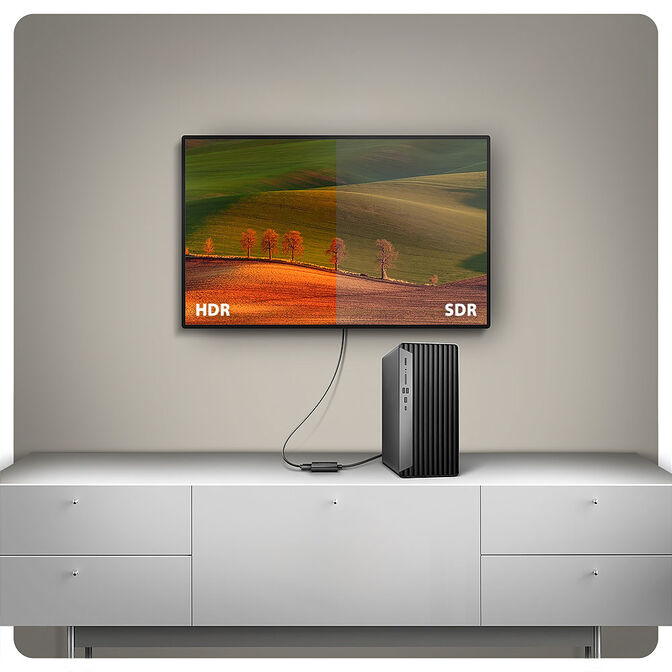 Axagon DisplayPort-auf-HDMI Adapter 4K 60Hz 15cm image number 3