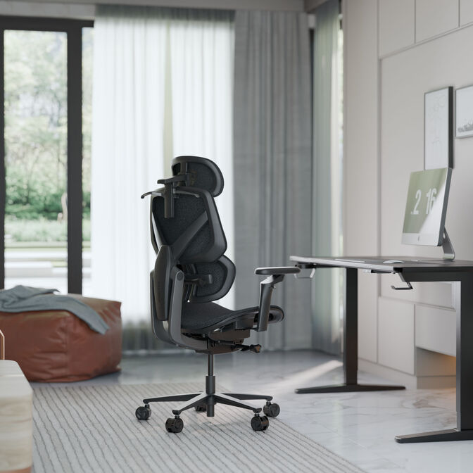 ThunderX3 Flex Pro Gaming Chair Ergonomic Fabric Grey image number 7