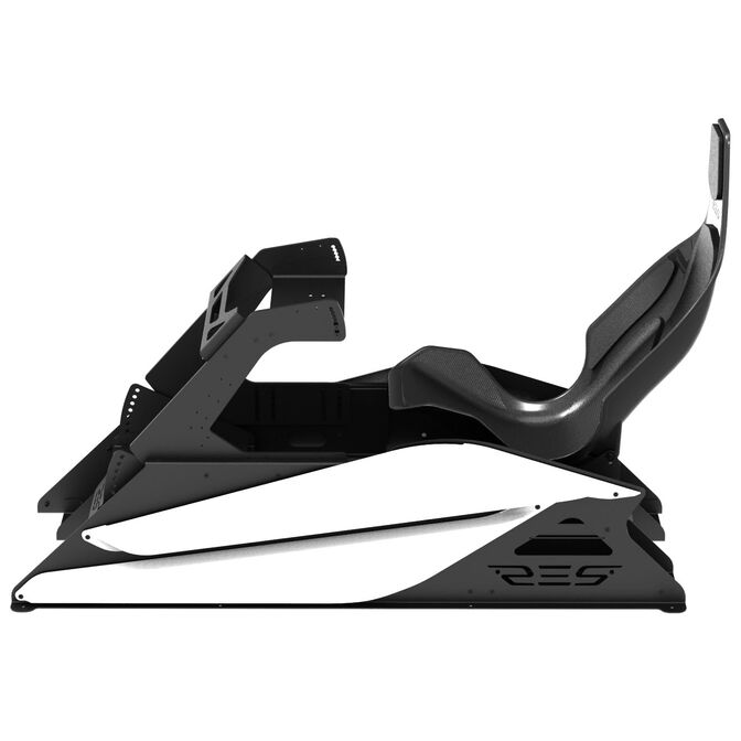 RES-TECH GT Sim Racing Cockpit &ndash; Gl&auml;nzend Wei&szlig; image number 3