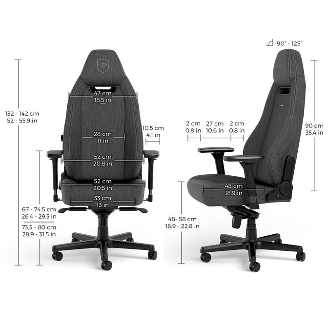 noblechairs Legend TX Gaming Chair Anthracite image number 4