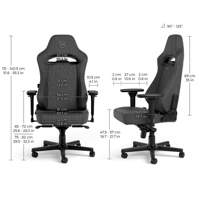 noblechairs HERO ST TX Gaming Chair Anthracite image number 5