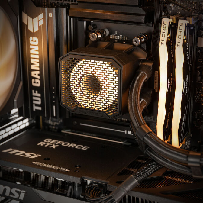 KingForge Gaming-PC Platin, AMD Ryzen 7 7800X3D, RTX 5070 Ti, Phanteks Eclipse G400A, without Windows image number 4