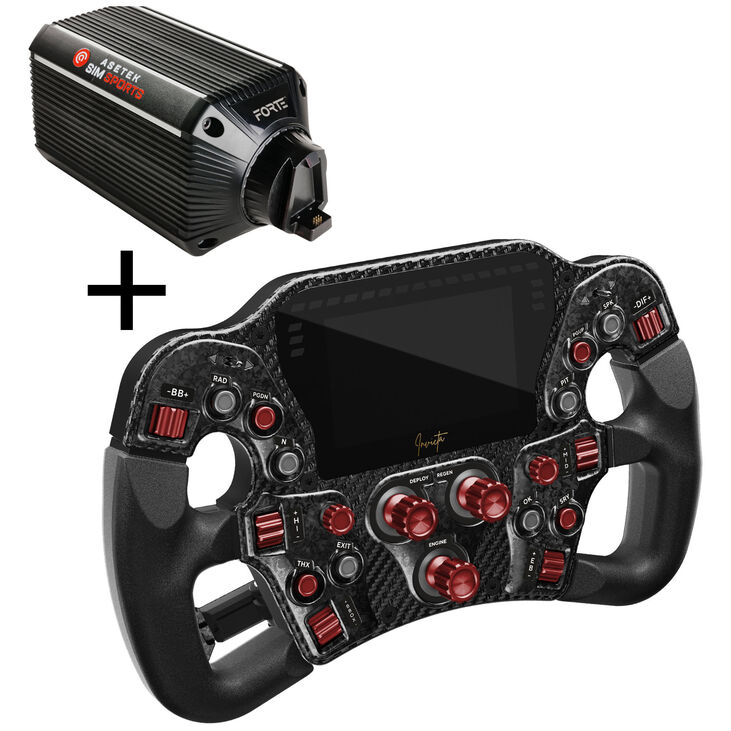 Asetek SimSports Invicta Formula Wheel + Forte Wheelbase image number 0