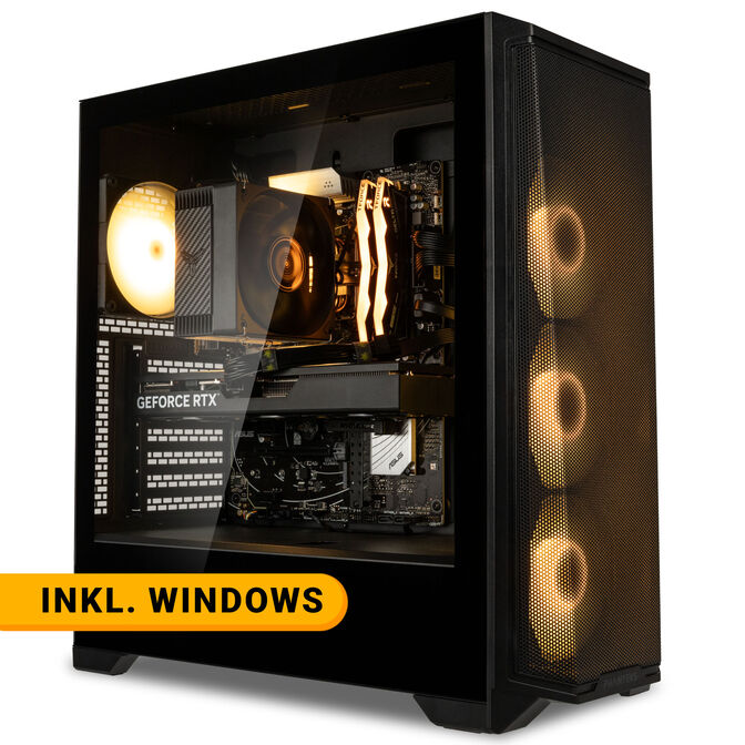 KingForge Gaming-PC Silver, AMD Ryzen 5 9500F, RTX 5060 Ti 16GB, Phanteks Eclipse G370A image number 0