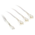 Kolink 1-3 PWM Fan Splitter Cable 35cm braided white image number null