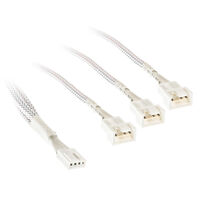 Kolink 1-3 PWM Fan Splitter Cable 35cm braided white
