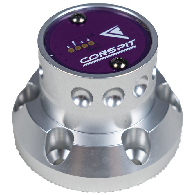 Conspit CDR Wheelbase Side, Quick-Release Mechanism, for ARES Wheelbases, Wheelbase Side - Silver image number 0