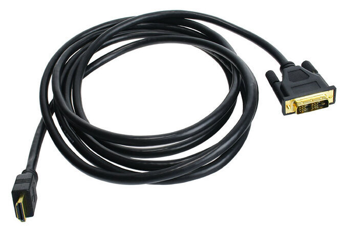 InLine HDMI-zu-DVI Adapterkabel 3 m image number 1