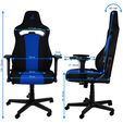 Nitro Concepts E250 Gaming Chair Galactic Blue image number null