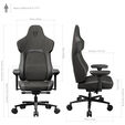 ThunderX3 Core Loft Gamingstuhl Ergonomisch Dunkelgrau image number null