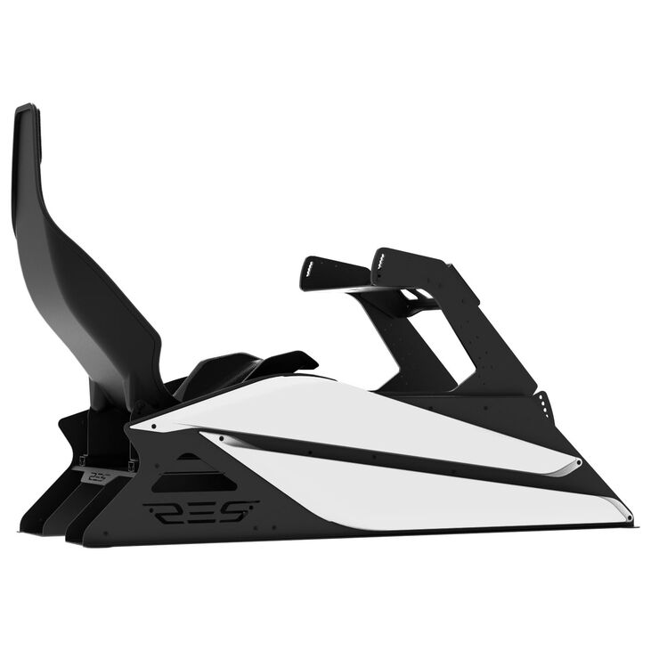 RES-TECH GT Sim Racing Cockpit – Glänzend Weiß image number 1