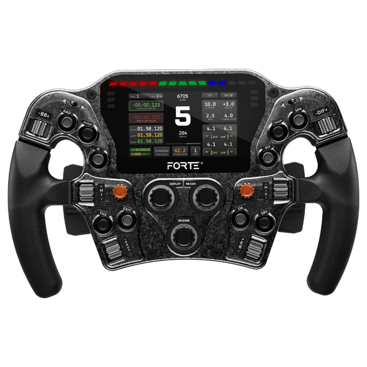 Asetek SimSports Forte Button Box – 4.3” LCD Display image number 1