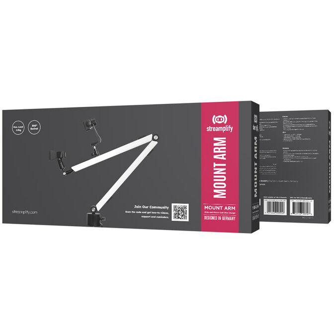 Streamplify Mount Arm Mikrofonarm Tischklemme Wei&szlig; image number 9