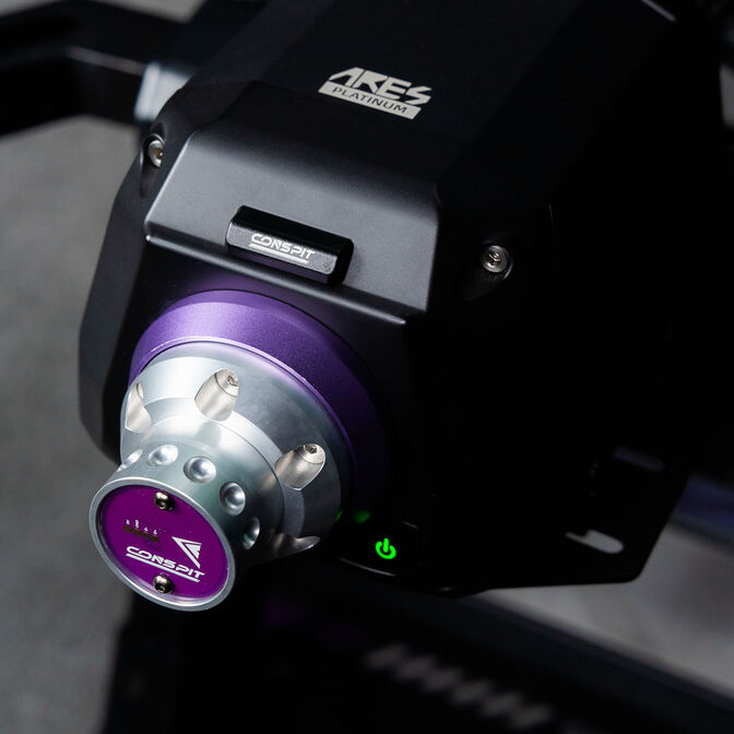 Conspit CDR Wheelbase Side, Quick-Release Mechanism, for ARES Wheelbases, Wheelbase Side - Silver image number 7
