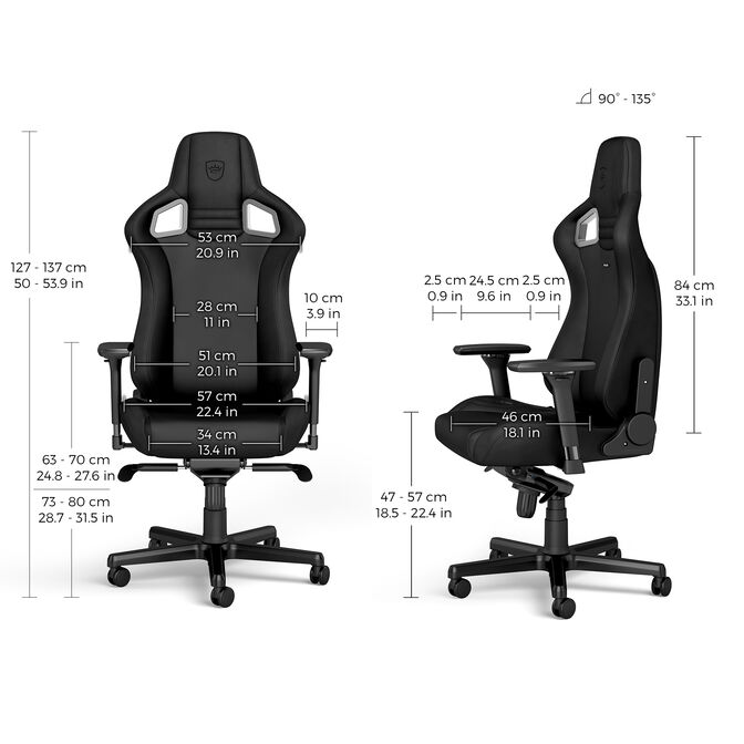 noblechairs EPIC Gaming Chair Black Edition image number 5