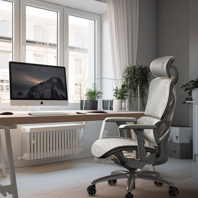 ThunderX3 XTC Ergonomic Office Chair Mesh Grey image number 9