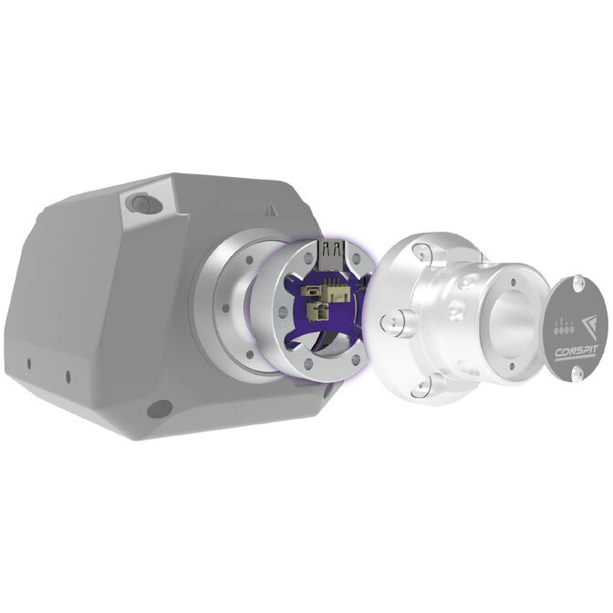 Conspit USB-A Adapter Spacer, for ARES Wheelbases - silver image number 2