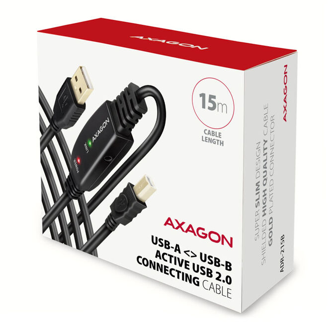 Axagon ADR-215B USB 2.0 Kabel A-B 1,5m image number 1