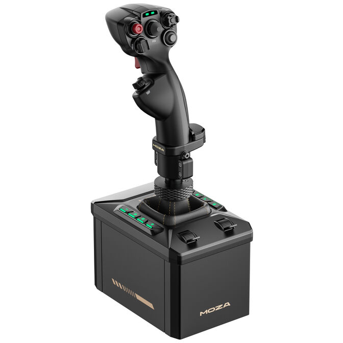 MOZA AB6 Flight Simulator Bundle, 6Nm Force Feedback, ARGB - black image number 0