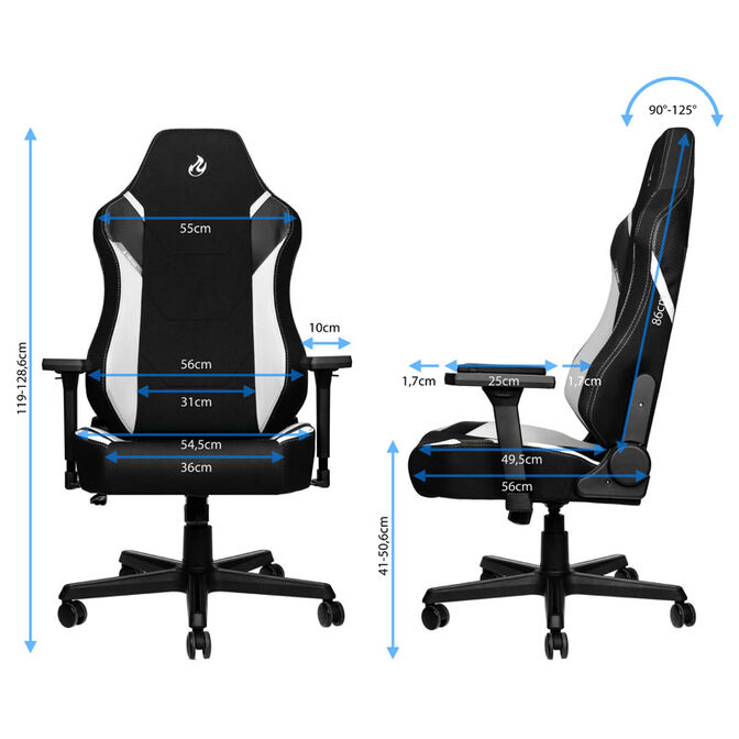 Nitro Concepts X1000 Gaming Chair Radiant White image number 13