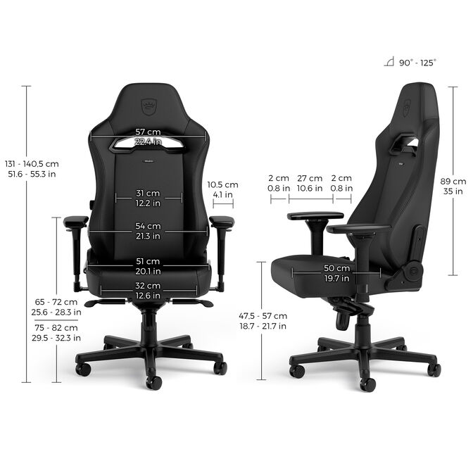noblechairs HERO ST/G Gaming Chair Black Edition image number 5
