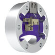 Conspit USB-A Adapter Spacer, for ARES Wheelbases - silver image number null