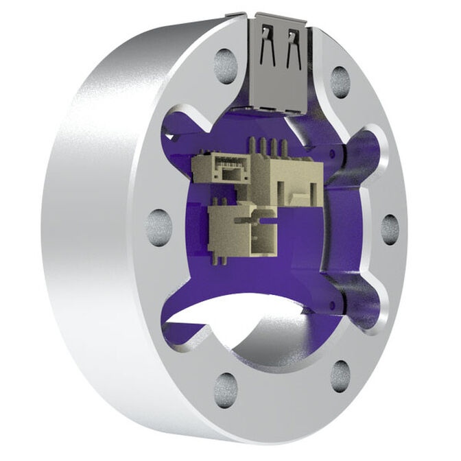 Conspit USB-A Adapter Spacer, for ARES Wheelbases - silver image number 1