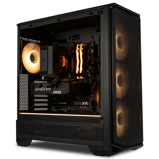KingForge Gaming-PC Gold, AMD Ryzen 5 7500X3D, RTX 5070, Phanteks Eclipse G400A image number 3