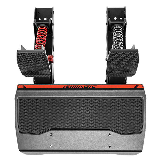 Simagic P700 Pedal Set, 150kg Load Cell Sensor, Hall Sensor, two pedals - black image number 3